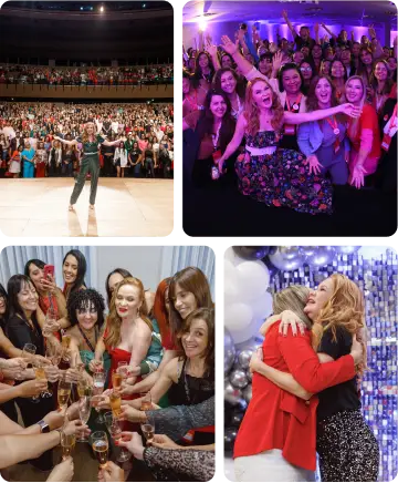 Mulheres praticando juntas